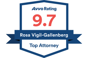 Avvo Rating 9.7 / Rosa Vigil-Gallenberg / Top Attorney - Badge